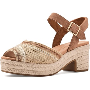 image:imageTOMS womens Isla Peep ToeDark Beige